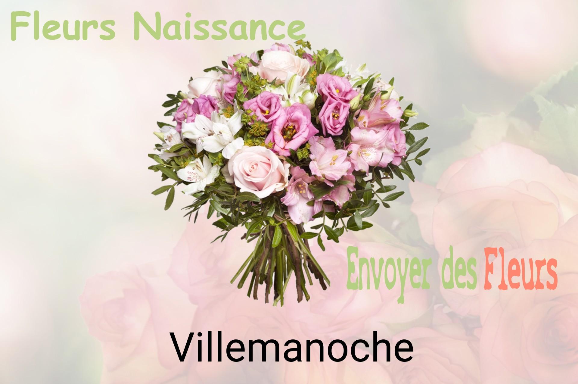 Bouquet de fleurs de naissance livré à Villemanoche
